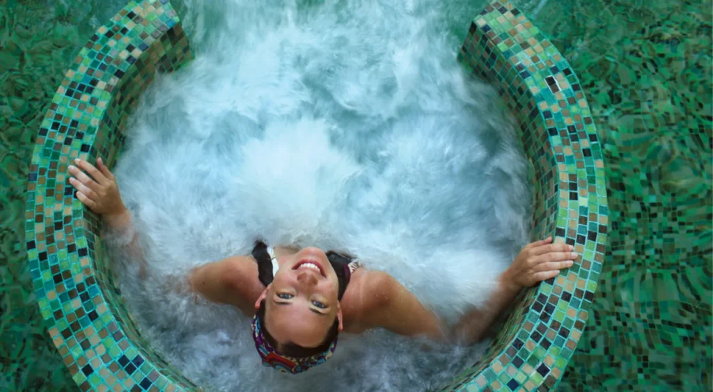 spa na piscina