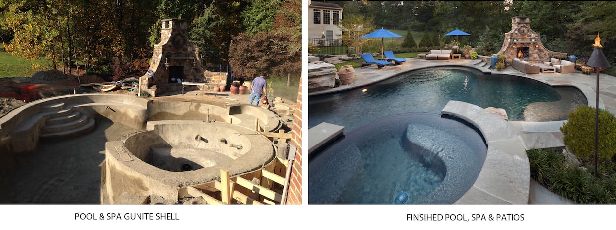 herdon va SPA & POOL gunite shell e projeto finalizado
