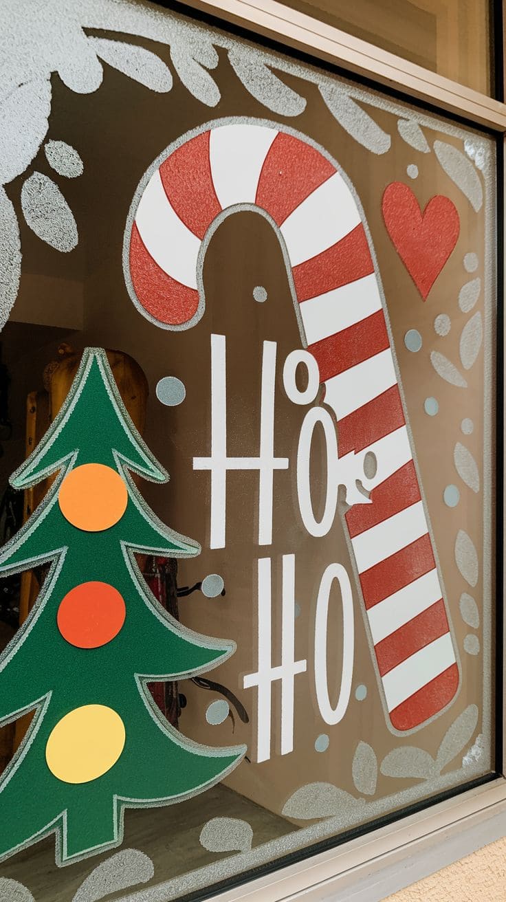 5 Decoração de janela de Natal 1