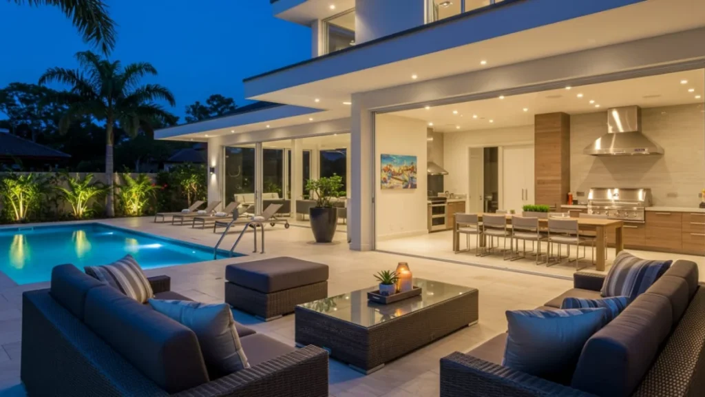 gourmet area with pool