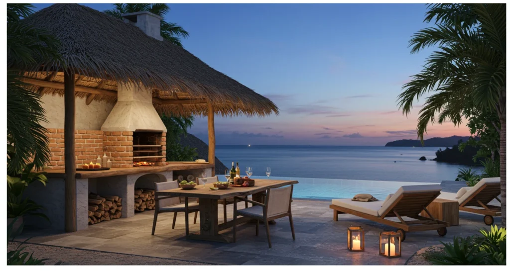 gourmet area with pool