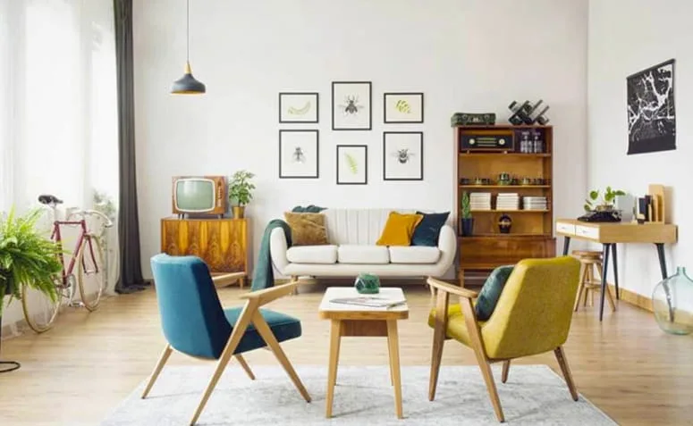 Salas retrô: 10 projetos cheios de estilo que homenageiam o passado 3 Foto: Reprodução / Photographee.eu