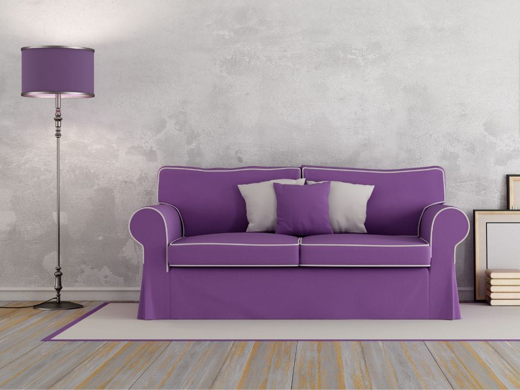 Roxo nos móveis Decoração de Casa - tendências de decoração
