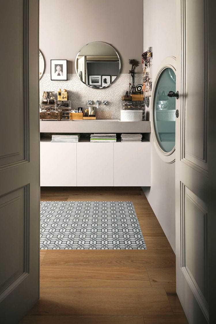 Idéias para um piso de cimentina e parquet n.10