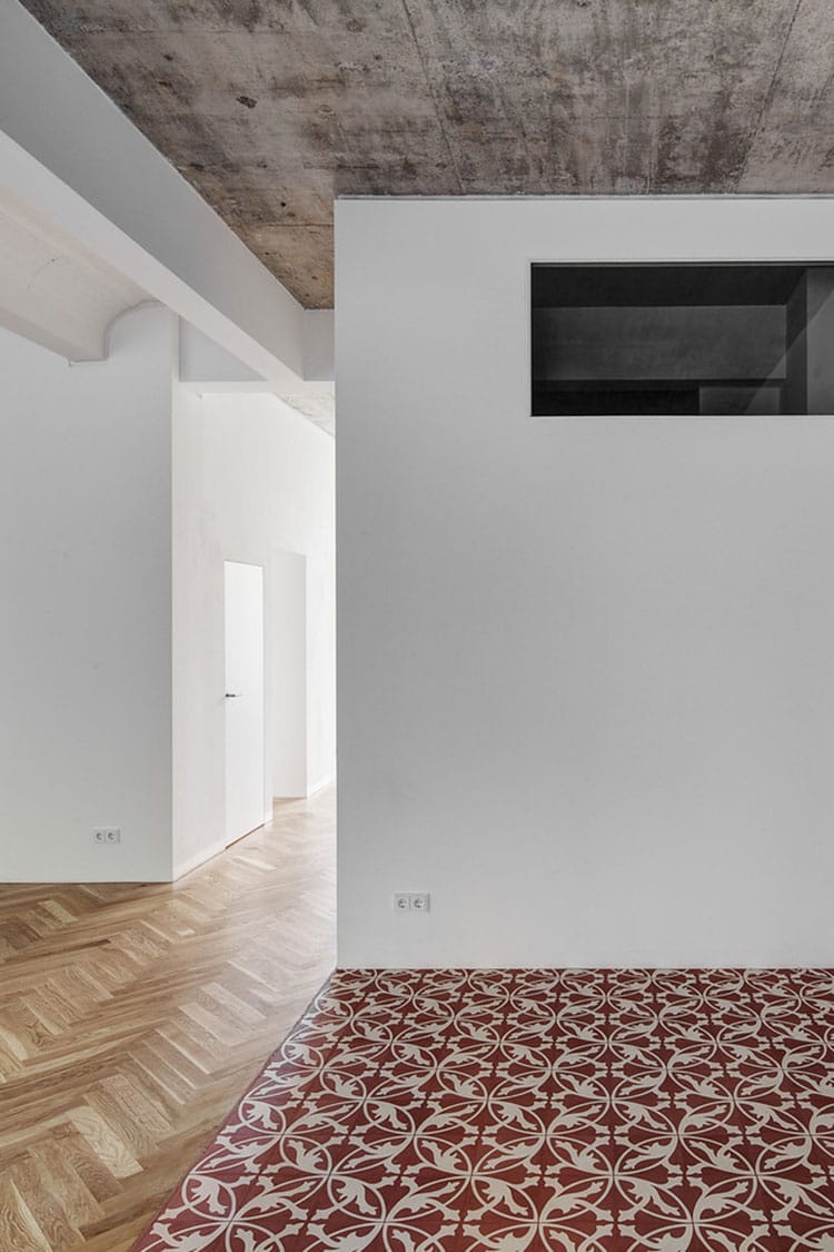 Idéias para um piso de cimentina e parquet n.9