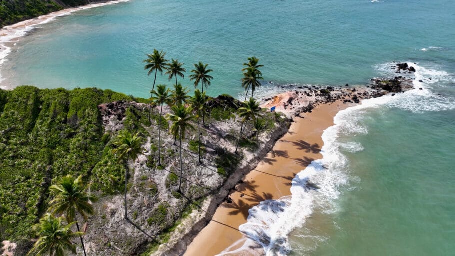 Praia do Coqueirinho em João Pessoa na Paraíba, Brasil.