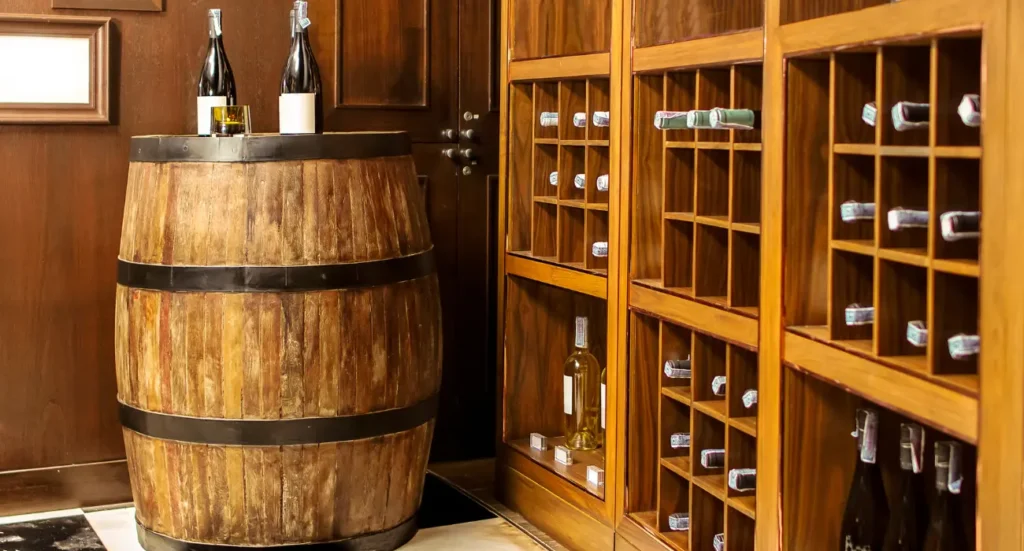 Wine cellar setup