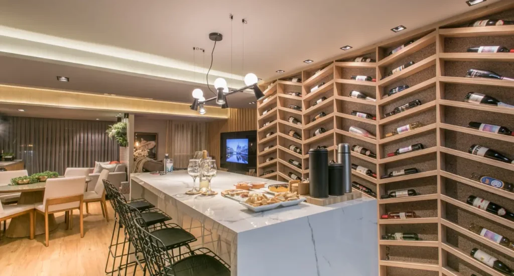 Wine cellar setup