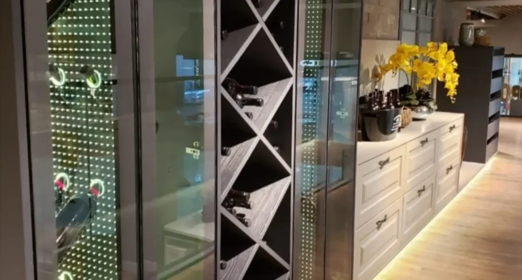 Wine cellar setup