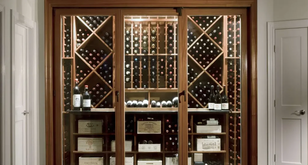 Wine cellar setup